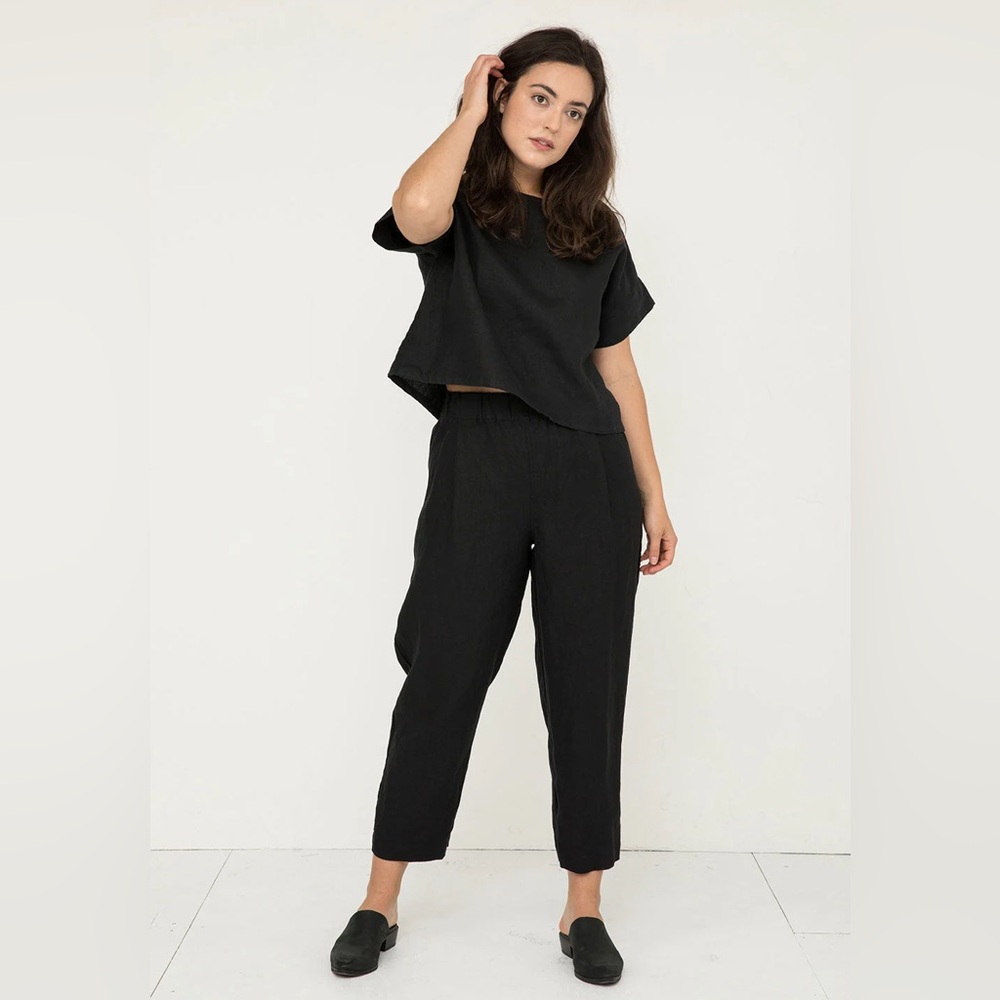 Andy Trousers in Midweight Linen from Elizabeth Suzann